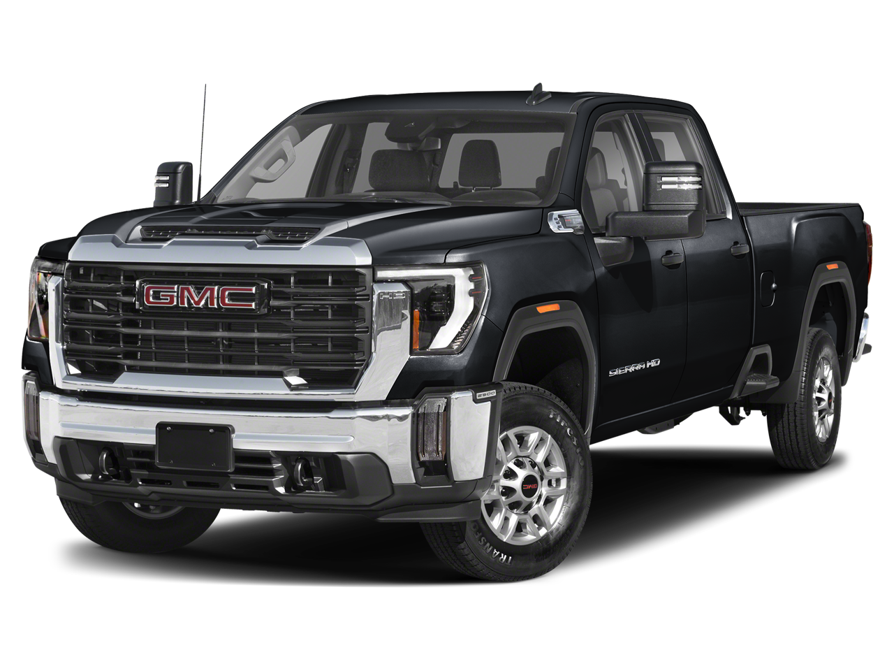 2024 GMC Sierra 2500HD SLT in Onyx Black — front three-quarter view