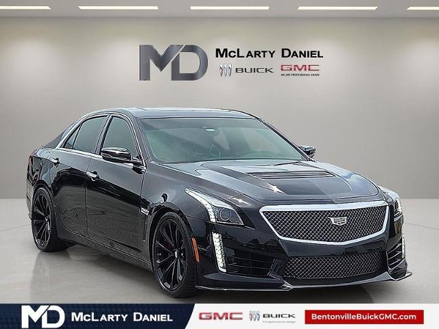 2018 Cadillac CTS-V Base in Black Raven — front three-quarter view