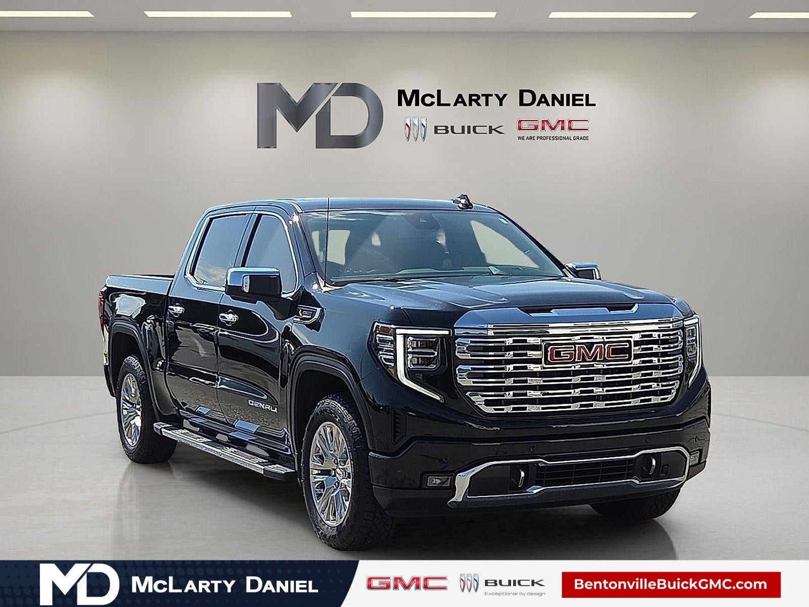 2026 GMC Sierra 1500 Denali in Onyx Black — front three-quarter view