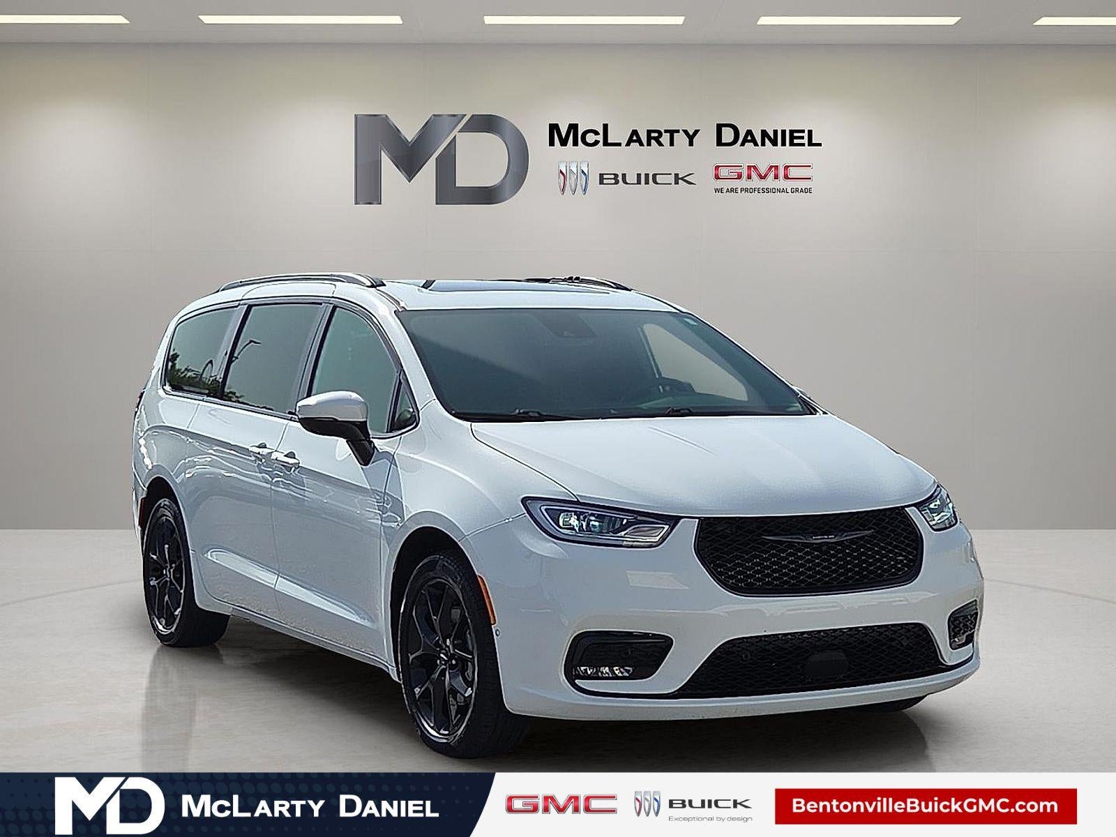 2023 Chrysler Pacifica Touring L AWD in White — front three-quarter view