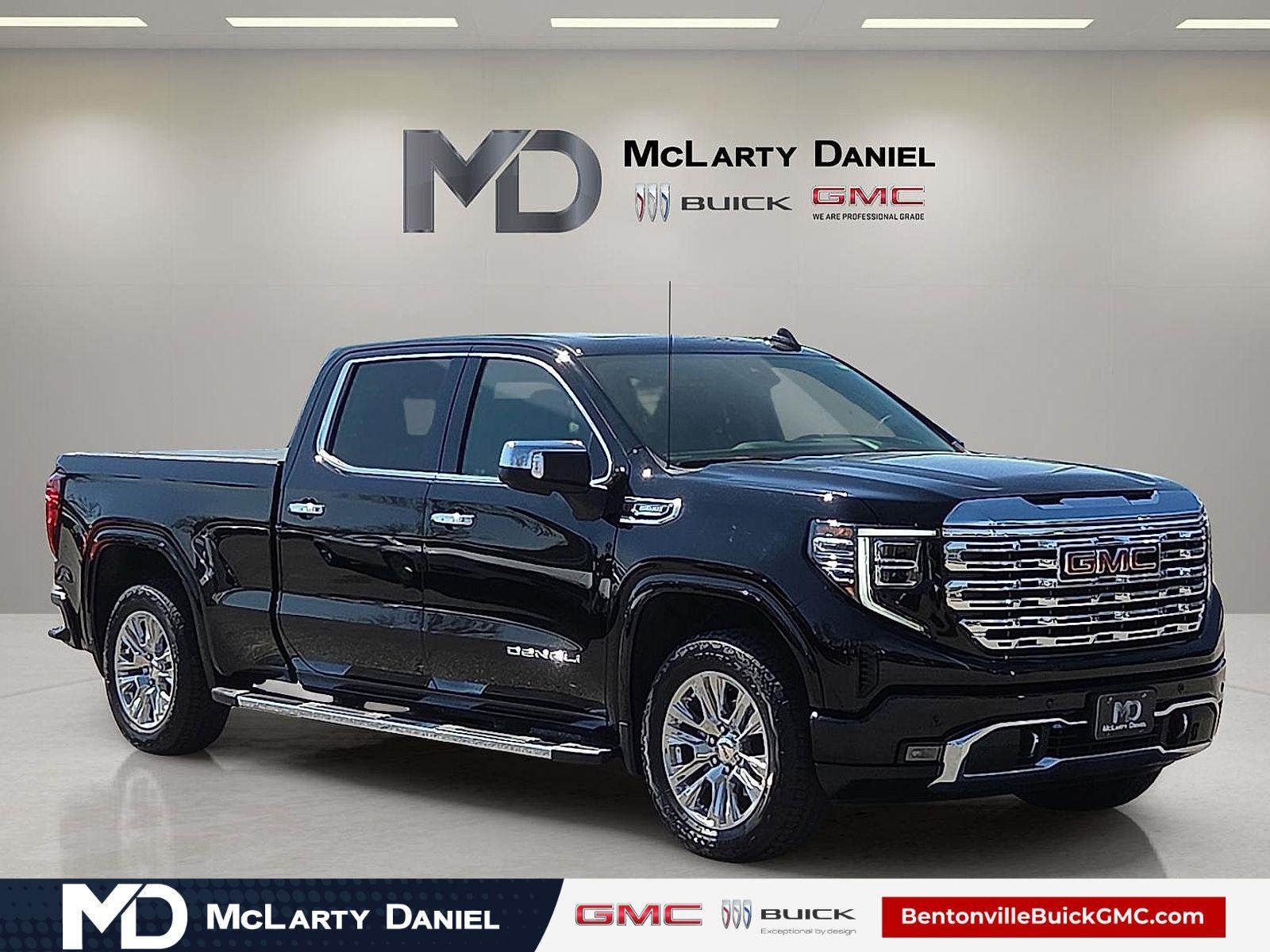 2024 GMC Sierra 1500 Denali in Onyx Black — front three-quarter view
