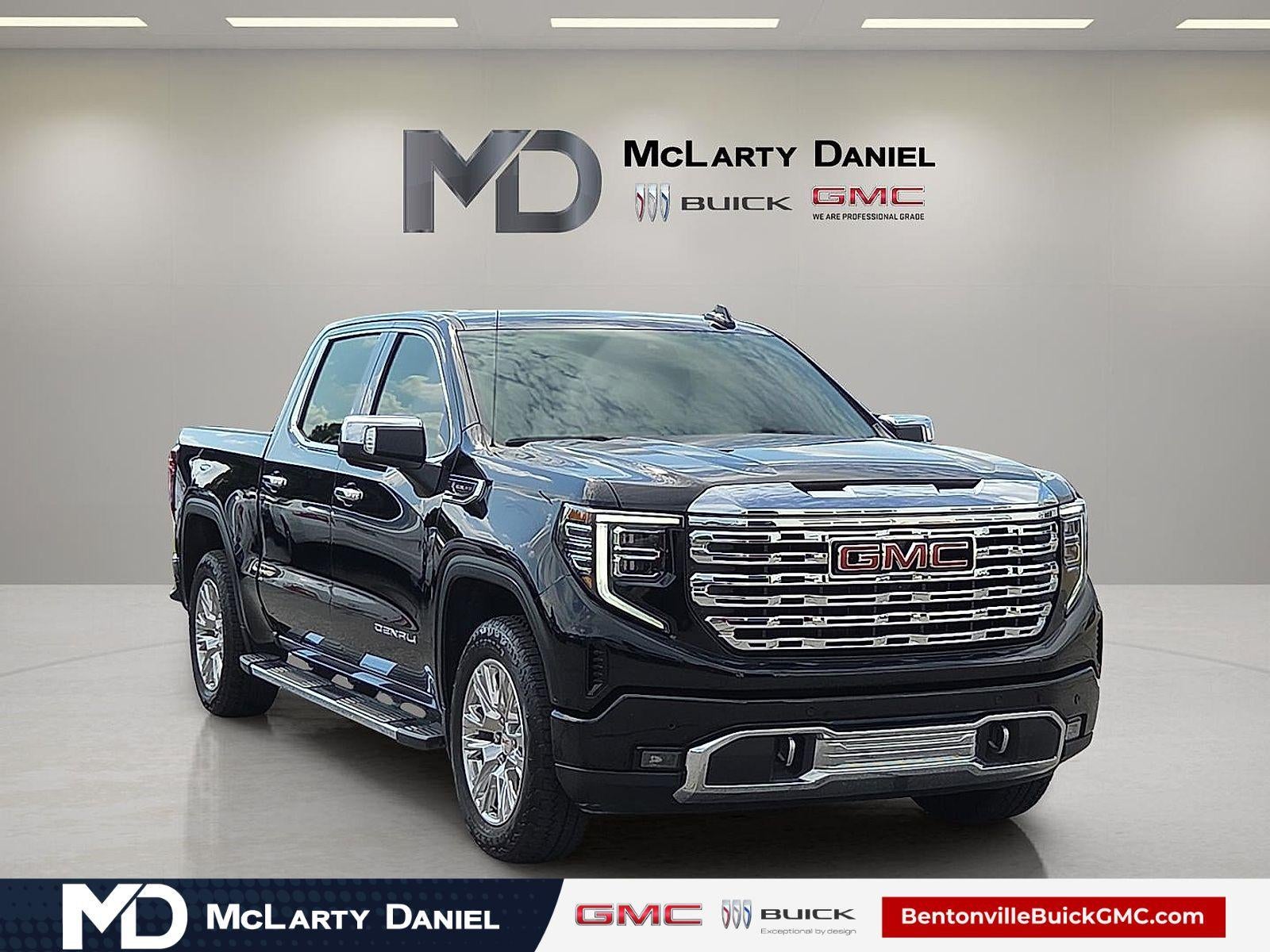 2024 GMC Sierra 1500 Denali in Onyx Black — front three-quarter view