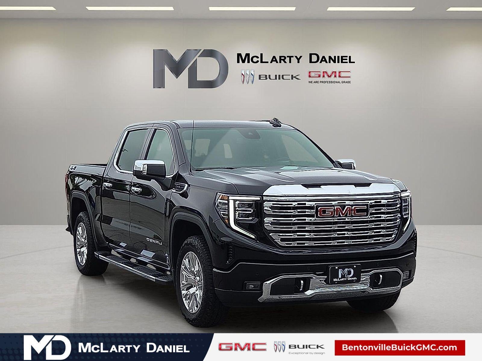 2026 GMC Sierra 1500 Denali in Onyx Black — front three-quarter view