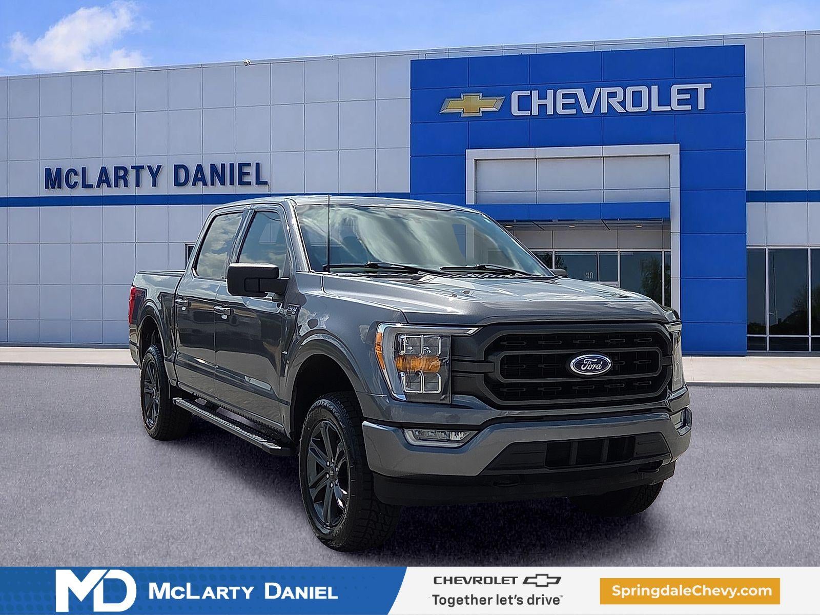 2023 Ford F-150 XLT in Gray — front three-quarter view