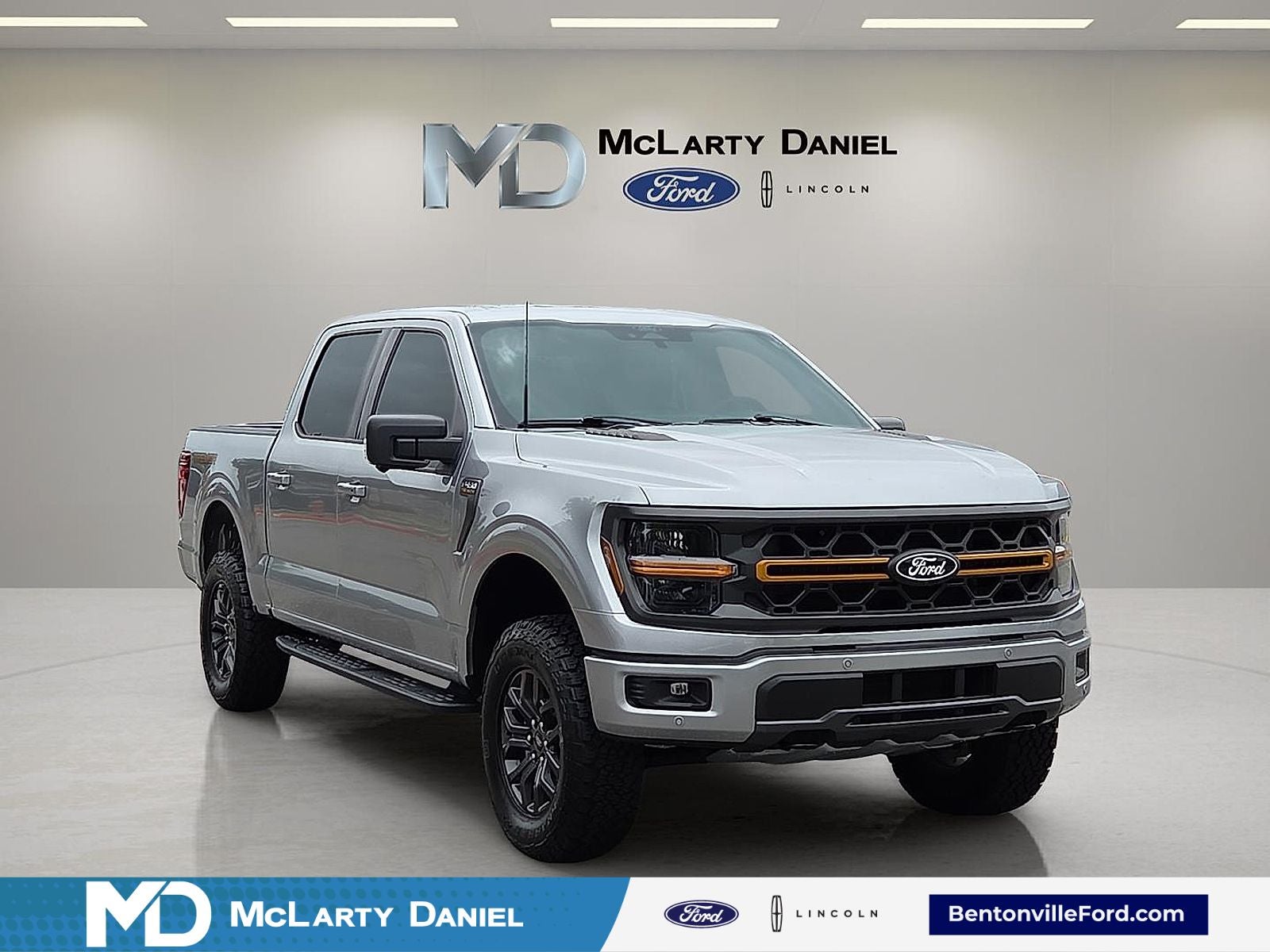 2025 Ford F-150 Tremor in Iconic Silver Metallic — front three-quarter view