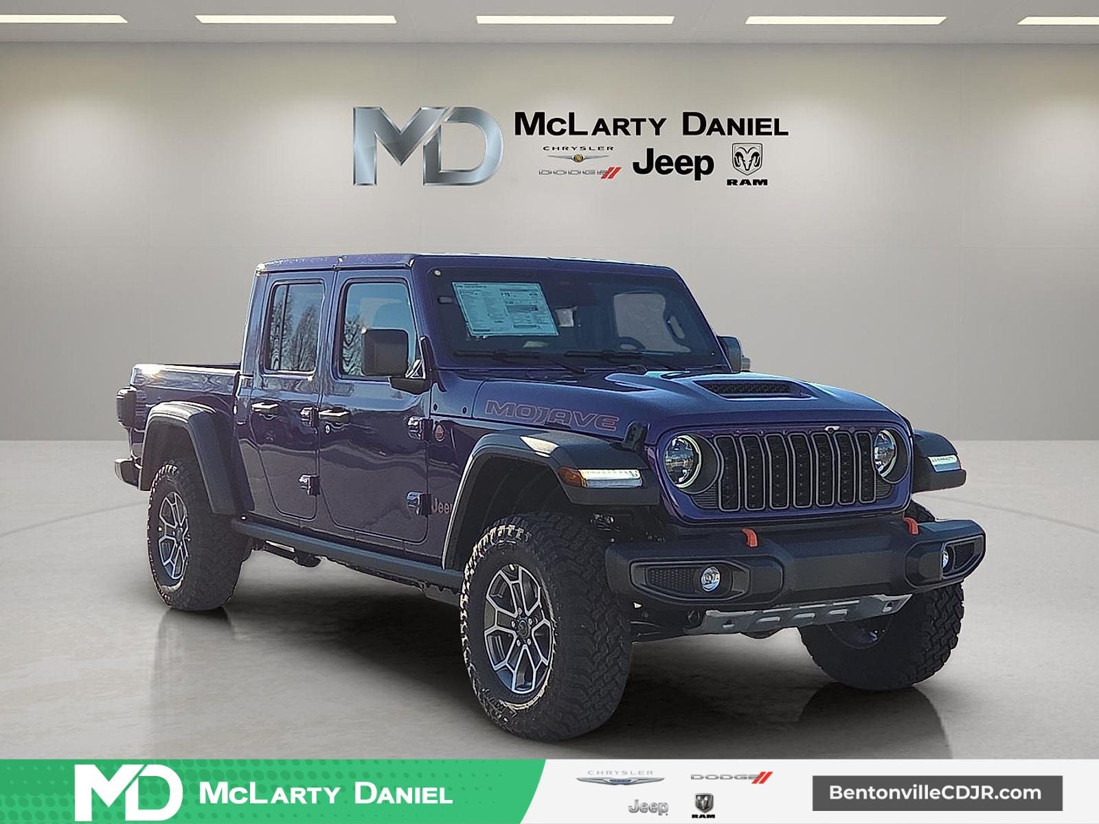 2026 Jeep Gladiator GLADIATOR MOJAVE 4X4 in Reign Exterior Paint — front three-quarter view