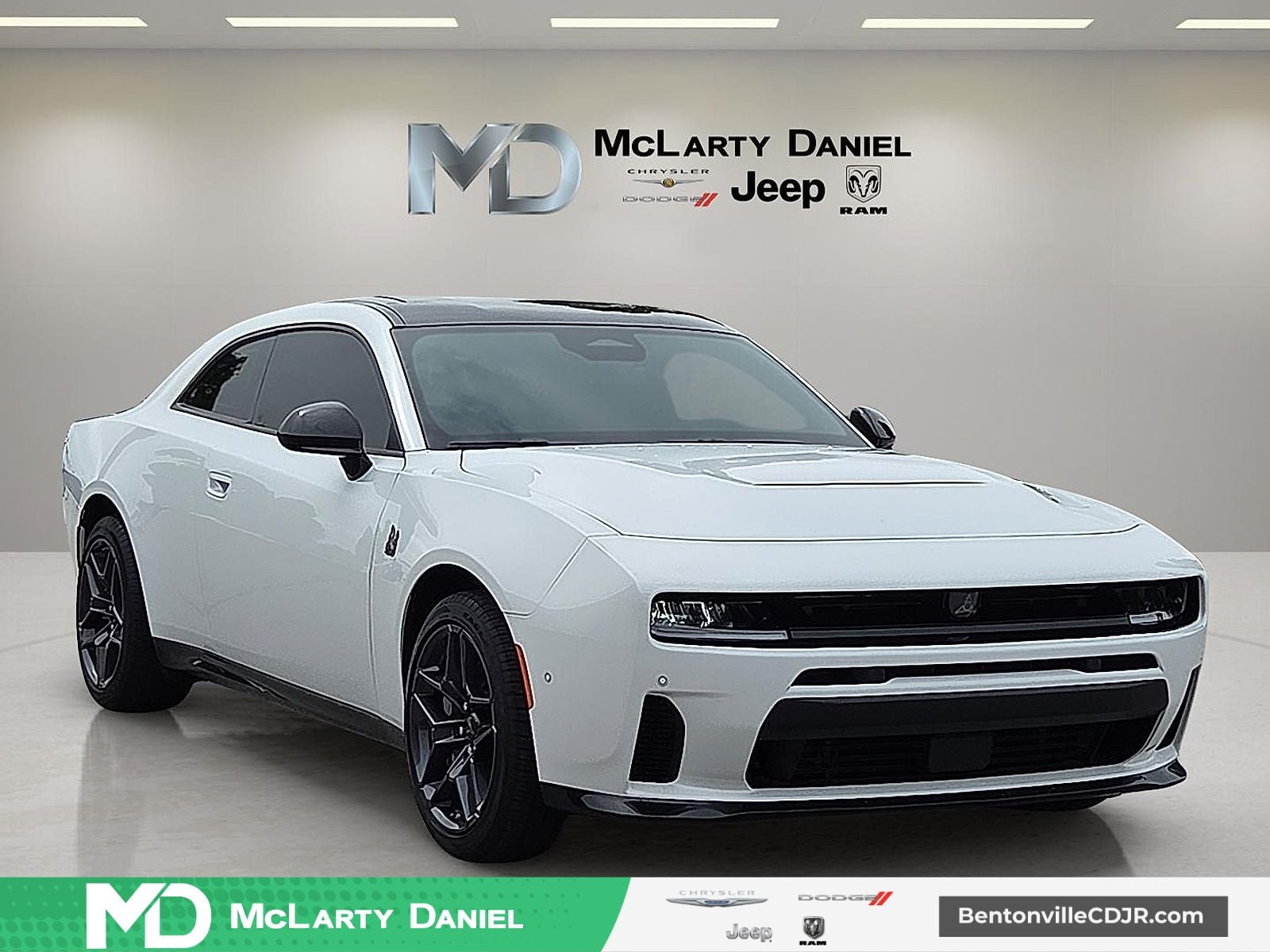 2026 Dodge Charger CHARGER SCAT PACK 2-DOOR AWD in White Knuckle Exterior Paint — front three-quarter view