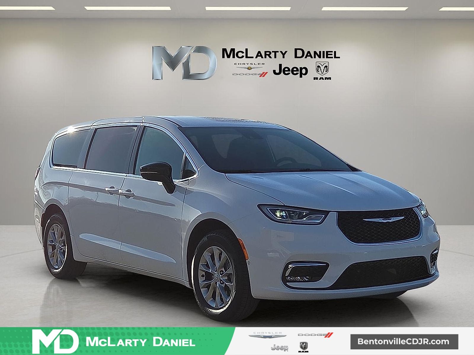 2026 Chrysler Pacifica PACIFICA SELECT AWD in Bright White Clear-Coat Exterior Paint — front three-quarter view