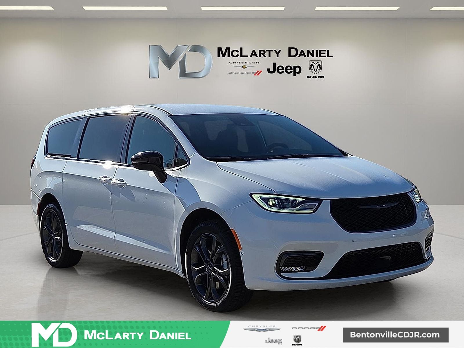 2026 Chrysler Pacifica PACIFICA SELECT AWD in Bright White Clear-Coat Exterior Paint — front three-quarter view