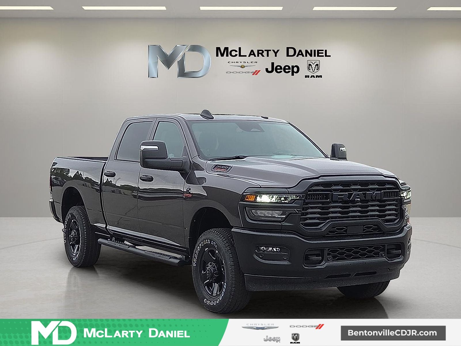 2026 RAM Ram 3500 RAM 3500 TRADESMAN CREW CAB 4X4 6'4' BOX in Granite Crystal Metallic Clear-Coat Exterior Paint — front three-quarter view