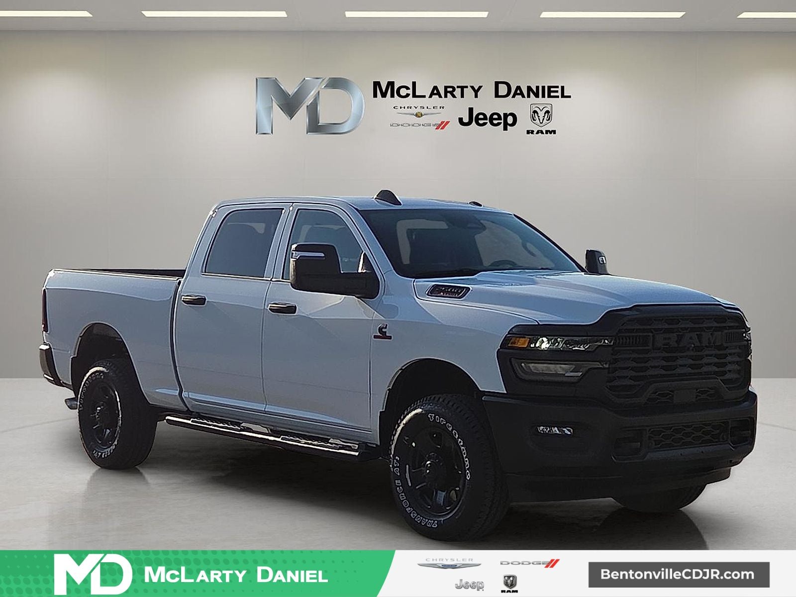 2026 RAM Ram 2500 RAM 2500 TRADESMAN CREW CAB 4X4 6'4' BOX in Bright White Clear-Coat Exterior Paint — front three-quarter view