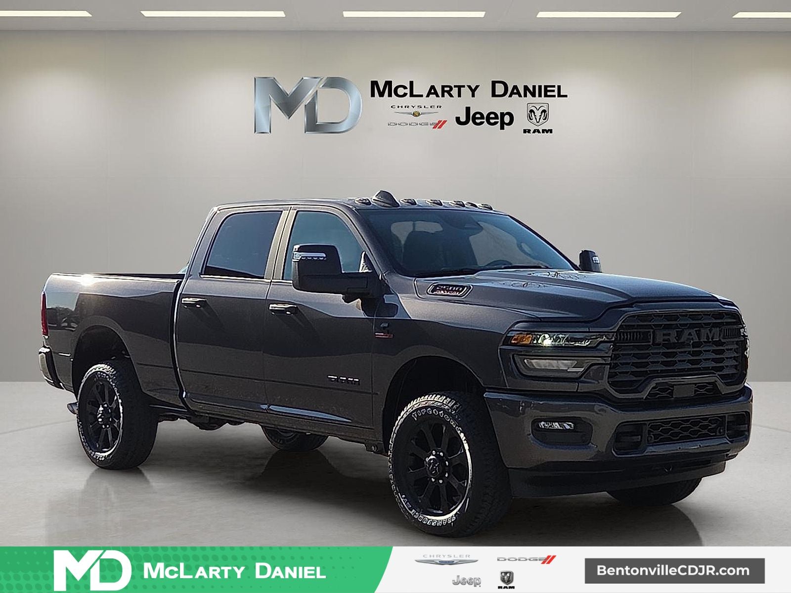 2026 RAM Ram 2500 RAM 2500 BIG HORN CREW CAB 4X4 6'4' BOX in Granite Crystal Metallic Clear-Coat Exterior Paint — front three-quarter view