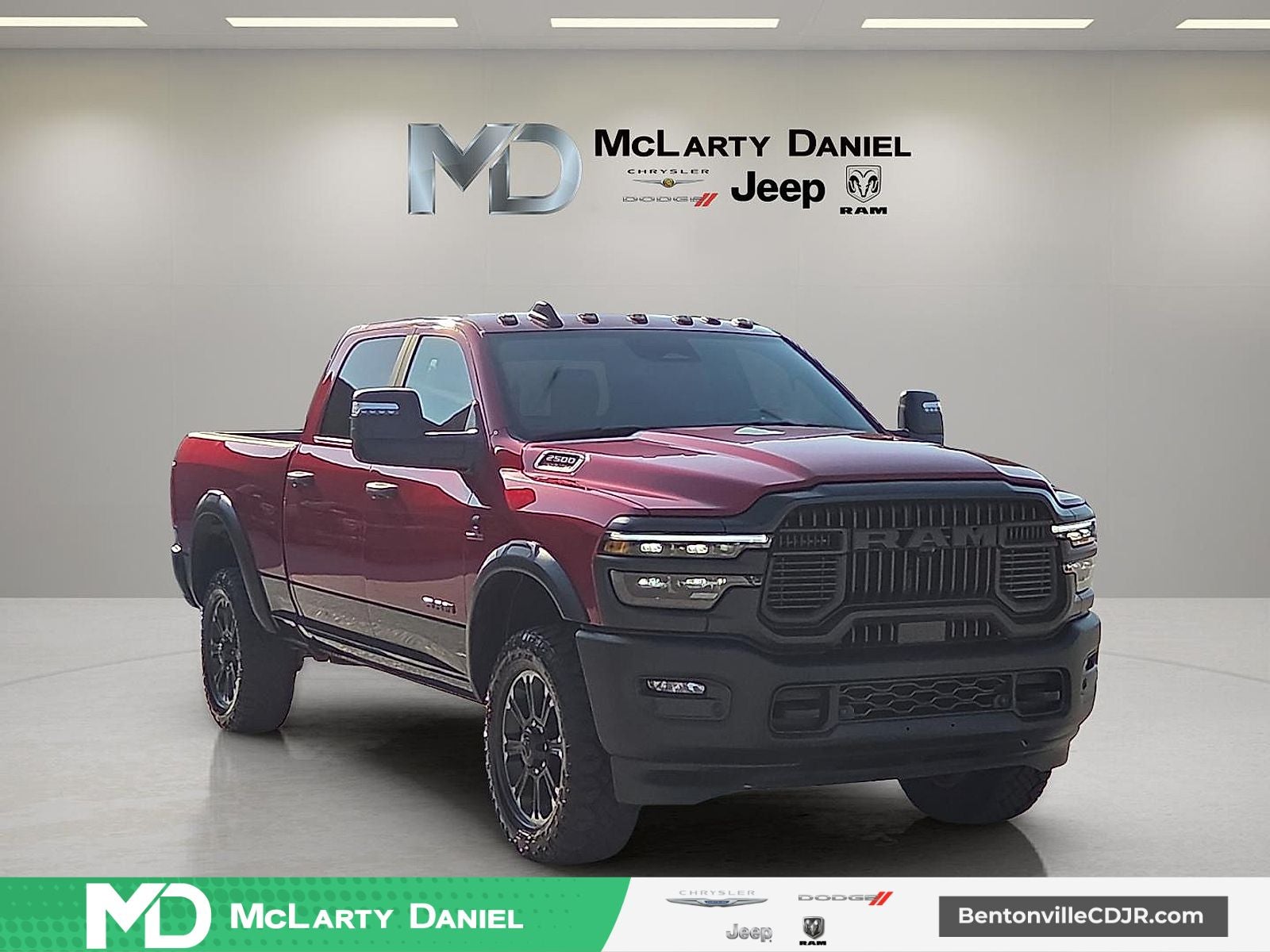 2026 RAM 2500 Power Wagon Rebel Crew Cab 4x4 6'4' Box in Molten Red Pearlcoat — front three-quarter view