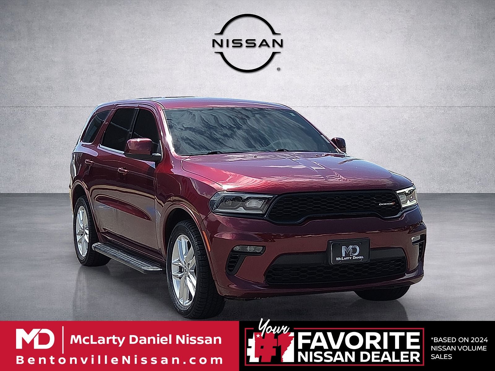 2021 Dodge Durango GT in Octane Red Pearlcoat — front three-quarter view