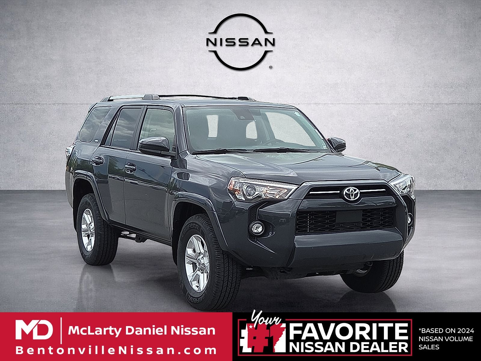2024 Toyota 4Runner SR5 in Gray — front three-quarter view